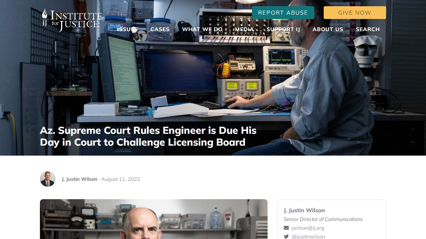 Az. Supreme Court Rules Engineer is Due His Day in Court to Challenge ...